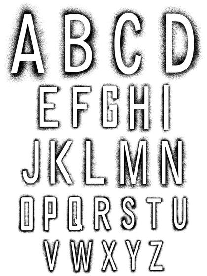 Spray Paint Alphabet