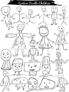 Cartoon Doodle Children