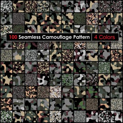 Explore the Versatility of Camouflage: An Exquisite Collection of Vector Designs
