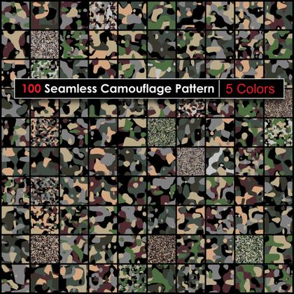 Explore the Versatility of Camouflage: An Exquisite Collection of Vector Designs