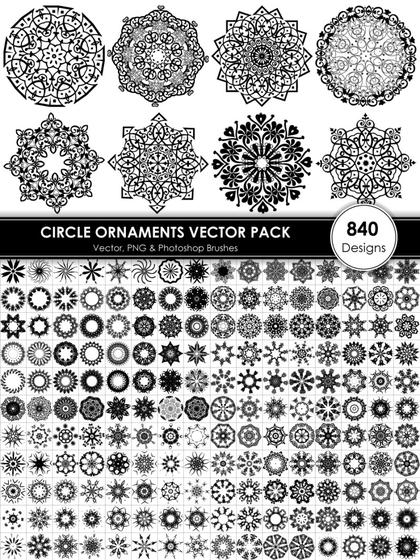 Circle Ornaments Vector Pack