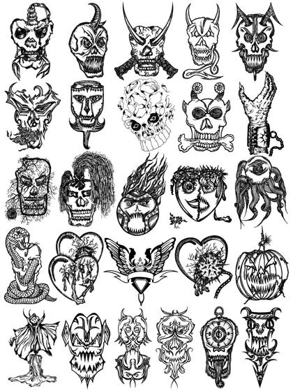 Collection of Spooky Emblems