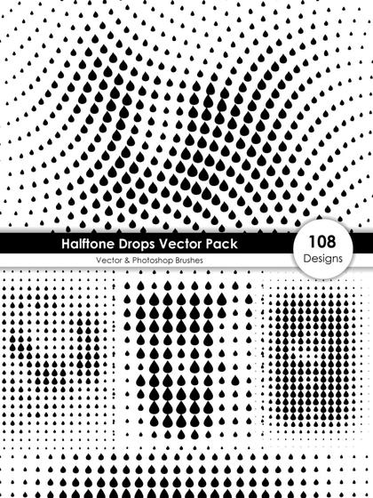 Halftone Drop Patterns