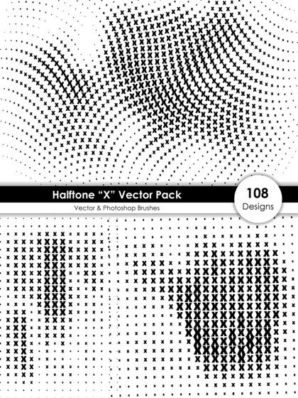 Halftone X Pattern Pack