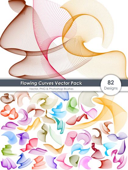 Flowing Curve Vector Pack