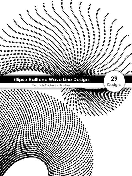 Halftone Wave Dot Pattern