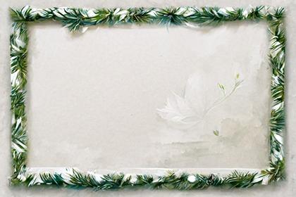Green Christmas Frame