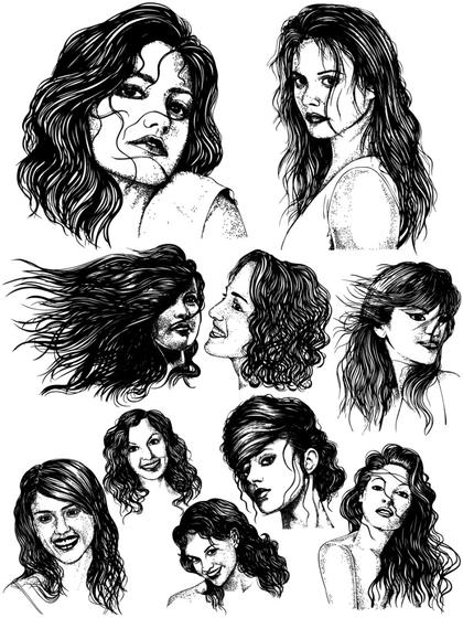 Unleashing Creativity: Diverse and Dynamic Ladies Vector Collection