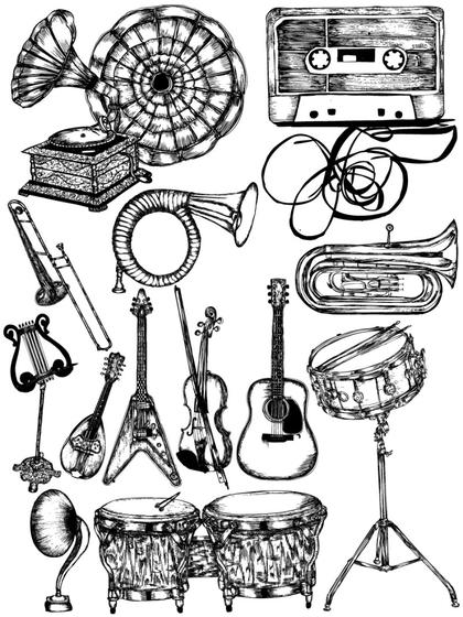 Musical Instruments Illustration