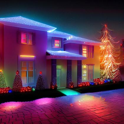 Outdoor Christmas Light Decoration