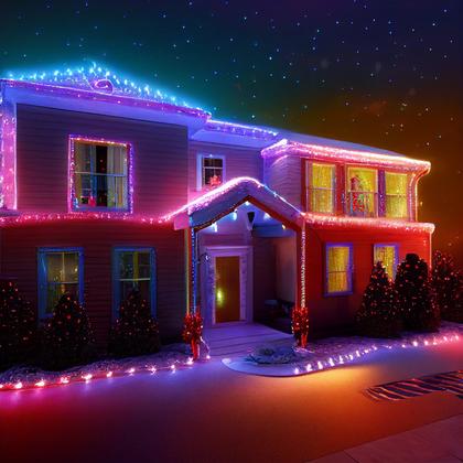 Outdoor Christmas Light Decoration