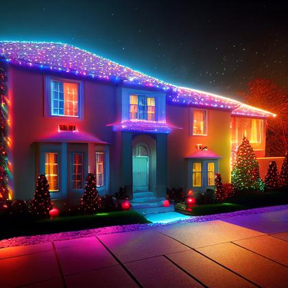 Outdoor Christmas Light Decoration