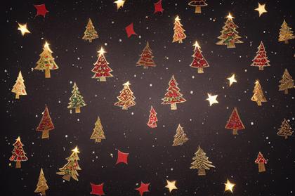 Christmas Tree Pattern Background Image