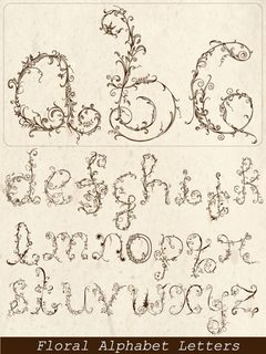 Floral Alphabet