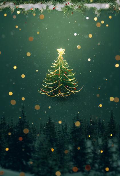 Christmas Tree Background Image