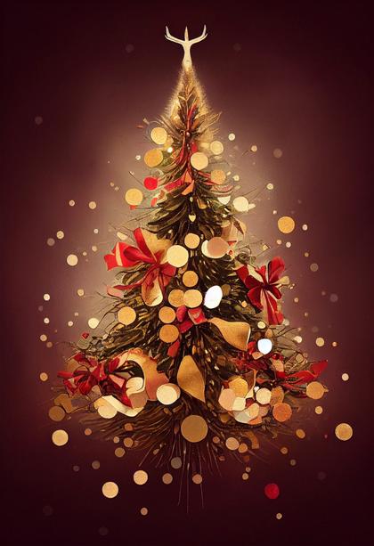 Christmas Tree Background Image