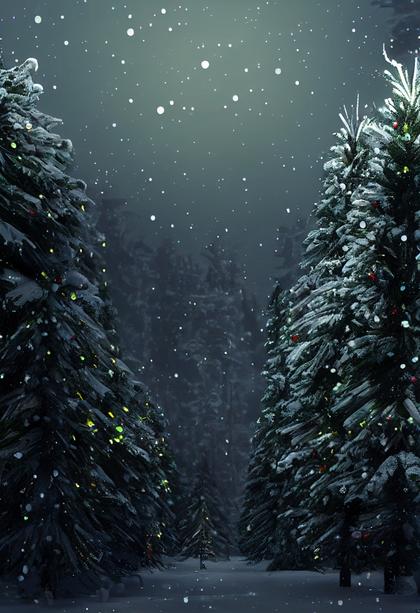 Christmas Tree Background Image
