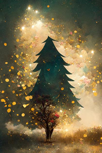Christmas Tree Background Image