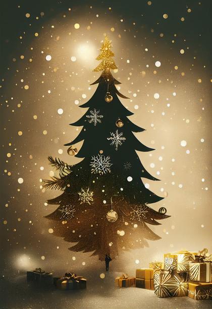 Christmas Tree Background Image