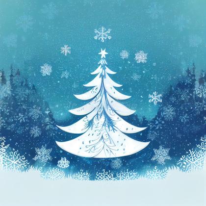 Christmas Tree Background Image
