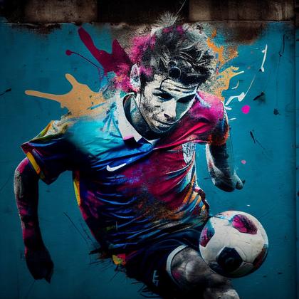 Football Graffiti Art