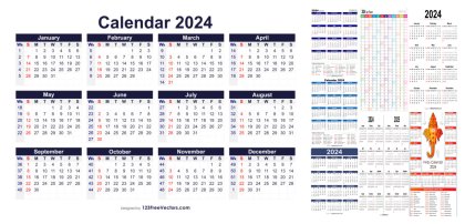 Plan Ahead for 2024: Free Printable & Editable Calendars with Hindu Dates and Week Numbers