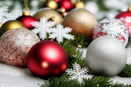 Christmas Ornament Ball Background
