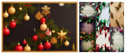 Captivating Christmas Magic: 40 Top-View Frame Backgrounds for Your Festive Creations