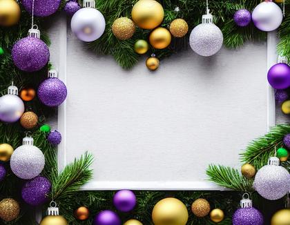 Free Download Christmas Frame Background with Fir Branches and ...