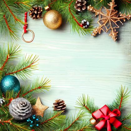Embrace the Magic: 45 Free High-resolution Christmas Frame Backgrounds ...