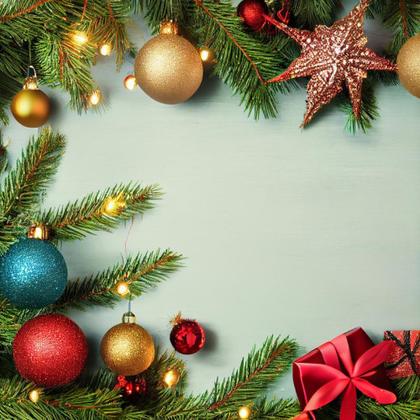 Framing the Festivities: 33 Top-View Christmas Frame Backgrounds for Your Creative Delights