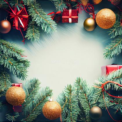 Embrace the Magic: 45 Free High-resolution Christmas Frame Backgrounds ...
