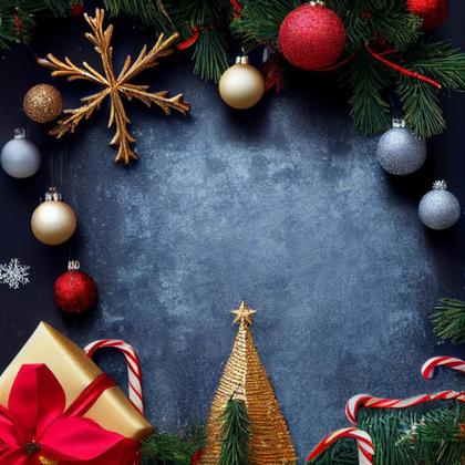 Framing the Festivities: 33 Top-View Christmas Frame Backgrounds for Your Creative Delights