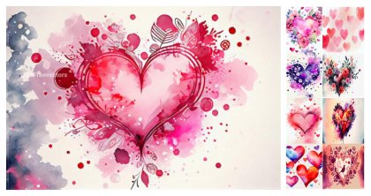 Express Love with Art: 48 Valentine’s Watercolor Heart Designs Available for Download