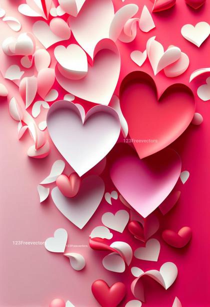 Embracing Love in Colors A Dive into Pink, Red, and White Heart Designs