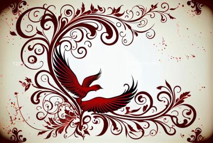 Valentine Floral Border