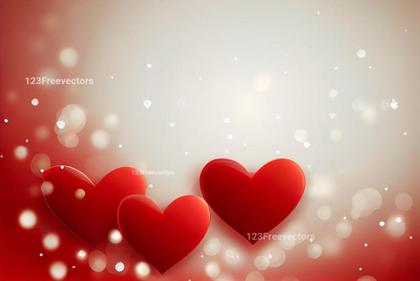Valentines Day Background with Hearts