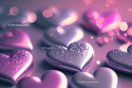 Valentines Day Glittering Background