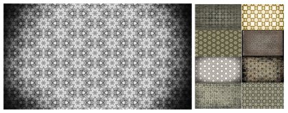 Elegant Black and Gray Geometric Ornament Backgrounds