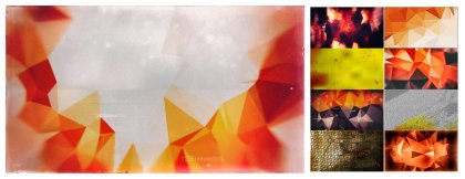 Vibrant Collection of Distressed Polygonal Background Designs