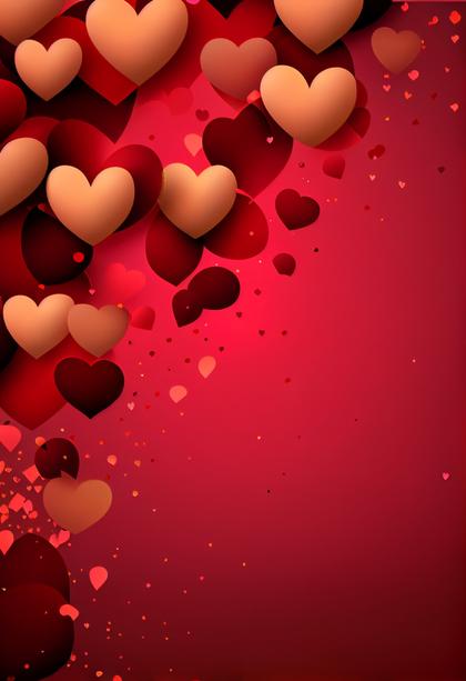 Free Download Valentines Day Background with Hearts