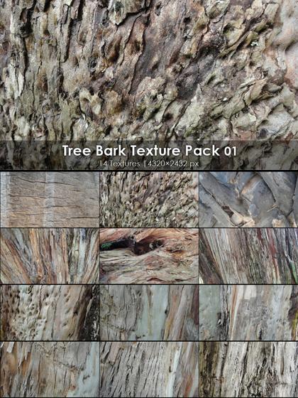 Tree Bark Textures Pack 01
