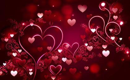 Golden Expressions: 3D Hearts & Glittering Love Words