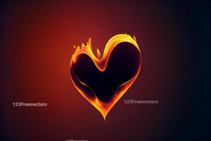 Love Heart Flames