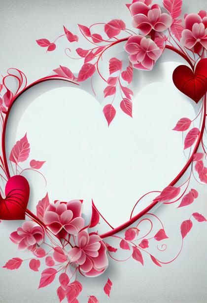 Blossoming Affections: The Elegance of Floral Hearts