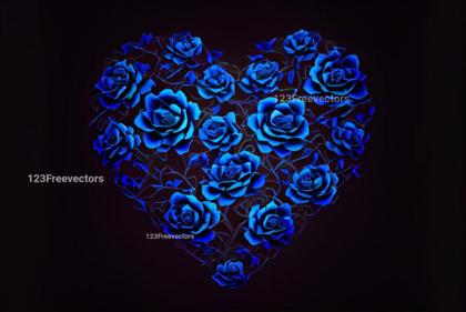 Natures Poetry: Bluebell Flowers Valentines Heart
