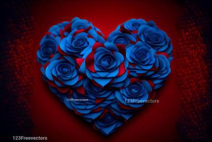 Natures Poetry: Bluebell Flowers Valentines Heart