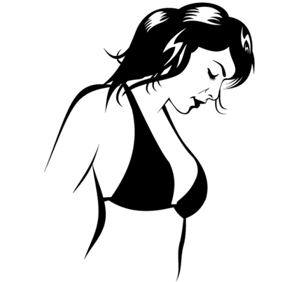 Beautiful Girl In Bikini Vector Image