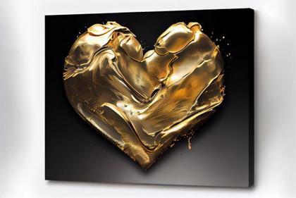 Gold Foil Heart