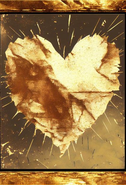 Gold Foil Heart